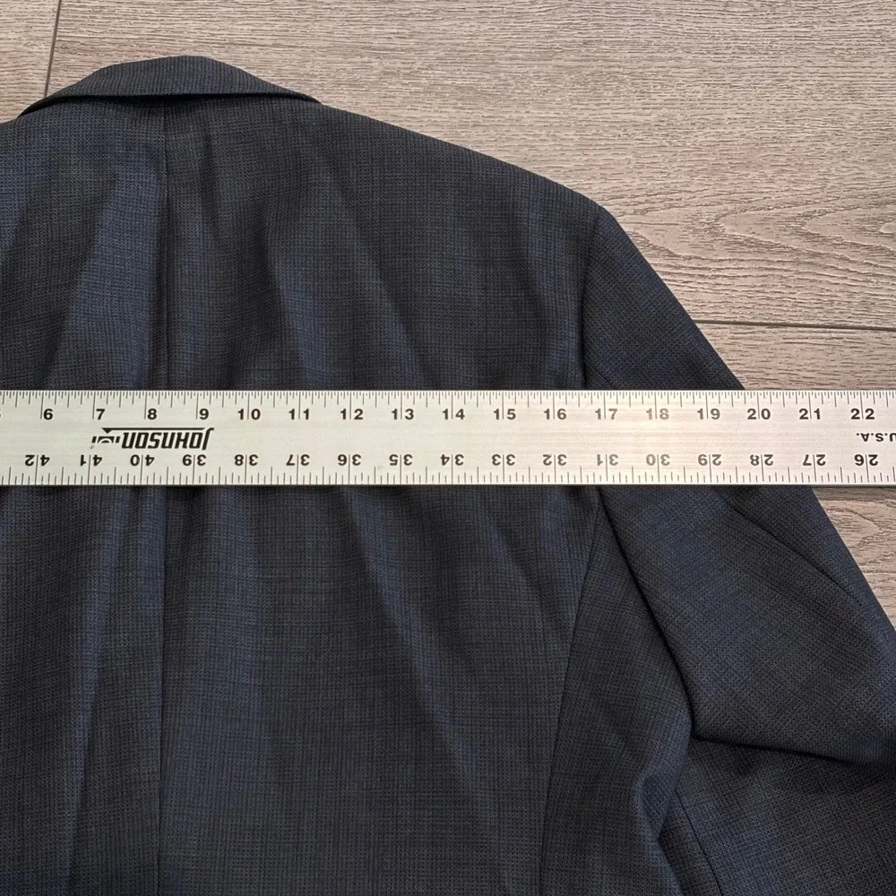 Hugo‎ Boss Blazer Mens 38R Navy Blue Lanificio Tesse Super 100 Wool Sport Coat